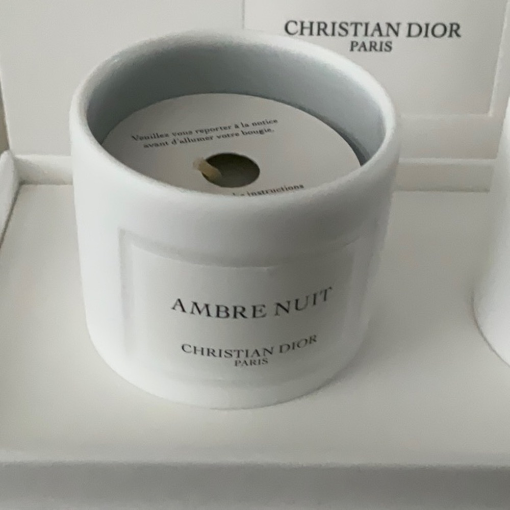Dior White Candle Set - Ambre Nuit & Jardin d'Orangers - Picture 2 of 3